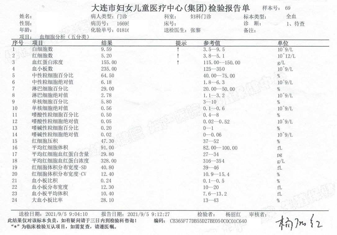 血细胞分析